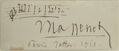 Lot 118 - [MUSIC] MASSENET, JULES. Autograph musical...