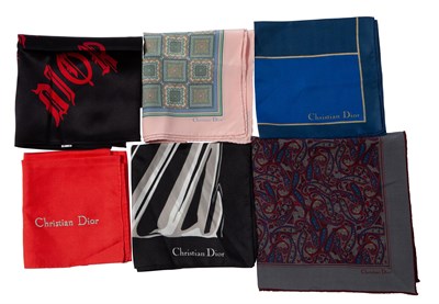Lot 642 - Six Silk Dior Scarves