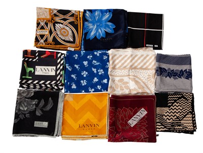Lot 618 - Eleven Lanvin Scarves