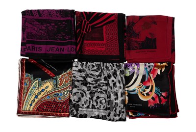 Lot 620 - Six Silk Jean-Louis Scherrer Scarves
