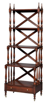 Lot 125 - Regency Style Mahogany Five-Tier Étagère...