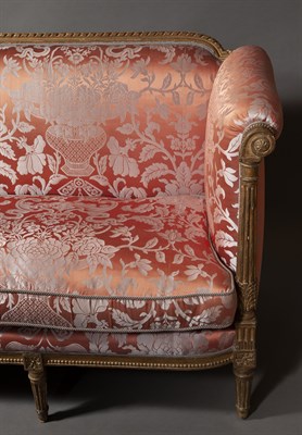 Lot 417 - Louis XVI Giltwood Canapé In the manner of...