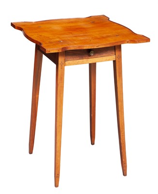 Lot 277 - Federal Inlaid Cherry Work Table New England,...