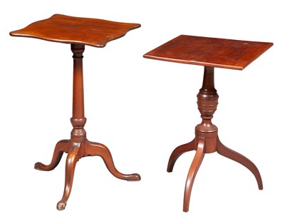 Lot 195 - Queen Anne Mahogany Tripod Stand Massachusetts,...