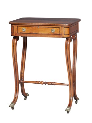 Lot 146 - Regency Inlaid Rosewood and Mahogany Work...