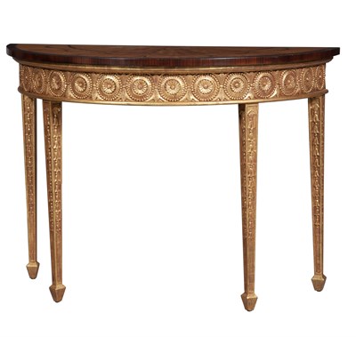 Lot 109 - George III Style Satinwood, Giltwood and...