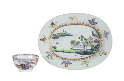 Lot 315 - Chinese Export Porcelain Platter from the De...