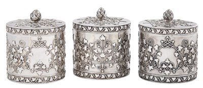 Lot 177 - Three Tiffany & Co. Sterling Silver Tea...