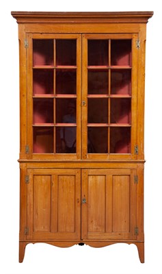 Lot 251 - Federal Cherry Corner Cabinet Pennsylvania,...