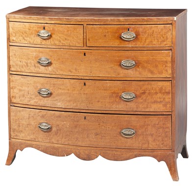 Lot 114 - George III Inlaid Mahogany Chest of Drawers...