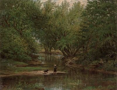 Lot 23 - Joseph Ropes American, 1812-1885 On the Creek,...