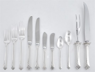 Lot 270 - Heirloom Sterling Silver Damask Rose Pattern...