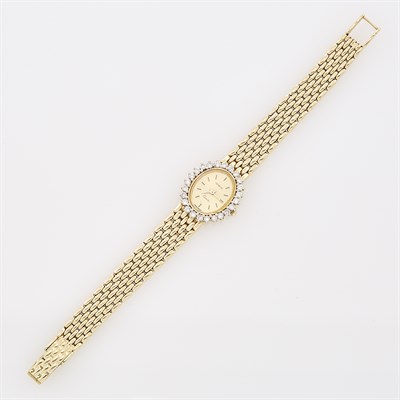 Lot 241 - Gold and Diamond Wristwatch