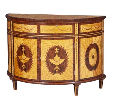 Lot 301 - Pair of George III Style Satinwood and...