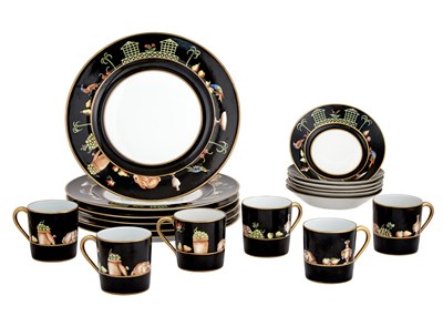 Lot 186 - Le Tallec for Tiffany & Co. Hand-Painted...
