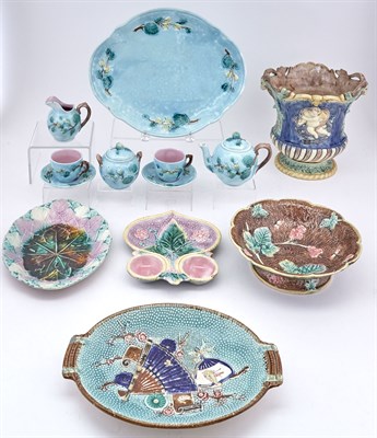 Lot 144 - Group of Majolica Articles Approximately...