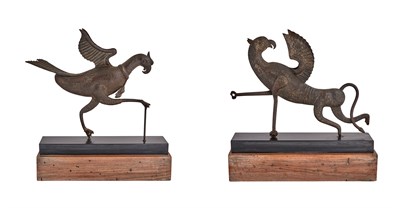 Lot 1146 - Two Continental Patinated-Metal Figures of...