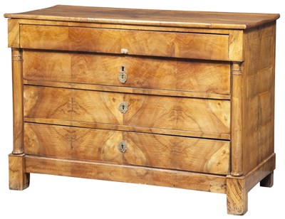 Lot 252 - Biedermeier Birch Commode Second quarter 19th...