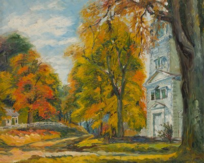 Lot 104 - Stokely Webster American, 1912-2001 Church in...