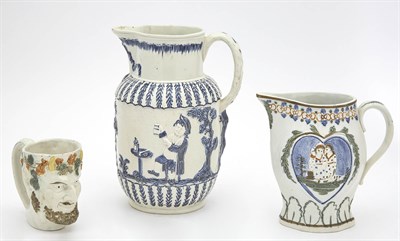 Lot 192 - Two Staffordshire Pearlware Pitchers Circa...