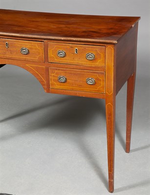 Lot 176 - George III Inlaid Mahogany Dressing Table...