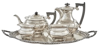 Lot 155 - English Sterling Tea Service Viner's, Ltd.,...