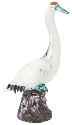Lot 170 - Chinese Porcelain Figure of a Crane 19th...