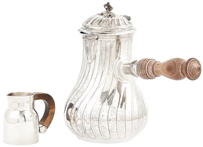 Lot 223 - Puiforcat Silver Coffee Pot and Cream Jug 20th...