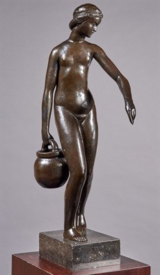 Lot 10 - Joseph Bernard French, 1866-1931 Jeune Fille à...