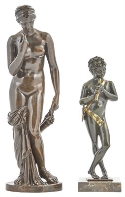 Lot 252 - French Patinated Bronze Figure of Venus...