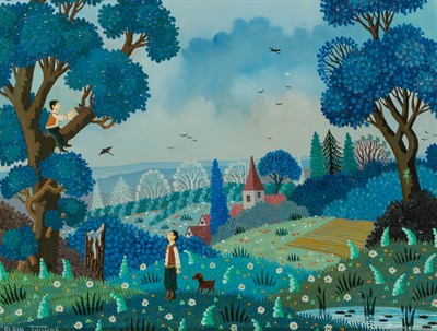 Lot 74 - Alain Thomas French, b. 1942 Les Dénicheurs...