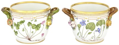Lot 387 - Pair of Royal Copenhagen 'Flora Danica'...
