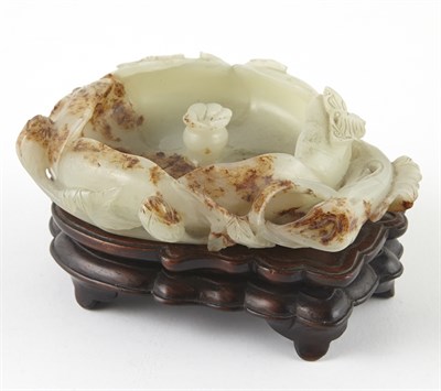 Lot 68 - Chinese Celadon Jade Brush Washer 19th Century...