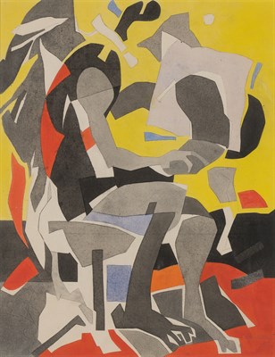 Lot 46 - Carl Holty American, 1900-1973 Seated Figure,...