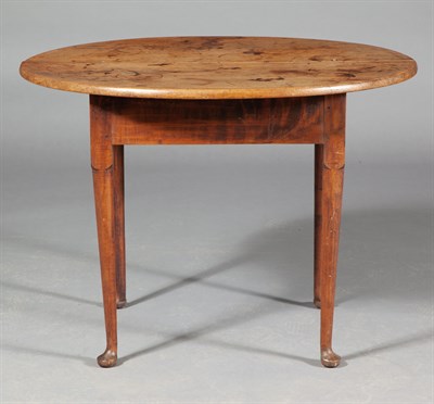 Lot 212 - Queen Anne Maple Tavern Table The oval top...