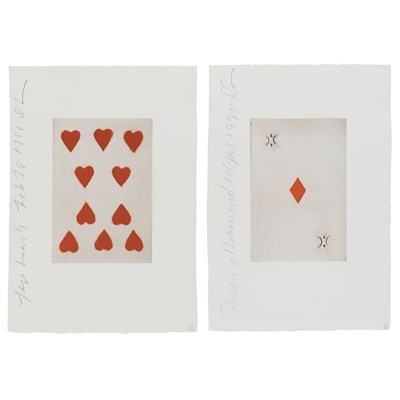 Lot 166 - Donald Sultan (b. 1951) TEN HEARTS; QUEEN OF...