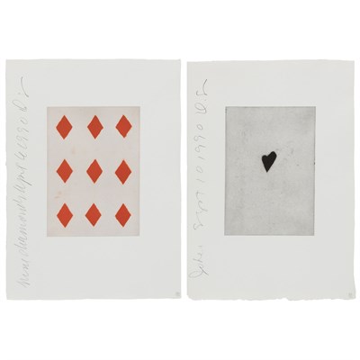 Lot 165 - Donald Sultan (b. 1951) NINE OF DIAMONDS;...