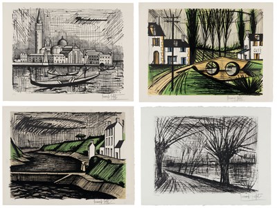 Lot 22 - Bernard Buffet (1928-1999) VENICE GONDOLA;...