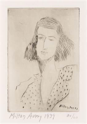 Lot 7 - Milton Avery (1885-1965) ROSALIE (LUNN 17)...