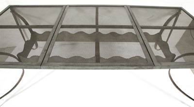 Lot 11 - Wrought-Iron and Aluminum Garden Dining Table...