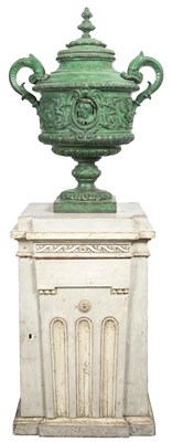 Lot 273 - Continental Neoclassical Painted Pedestal Last...