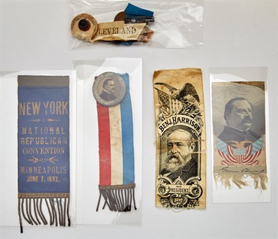 Lot 1 - Grover Cleveland Political Memorabilia...