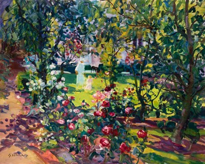 Lot 1141 - Gaston Sebire French, 1920-2001 In the Garden...