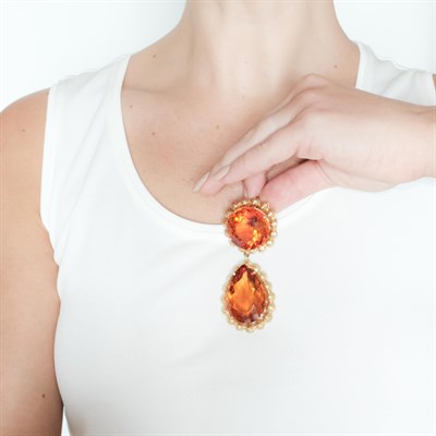 Lot 78 - Gold and Citrine Pendant