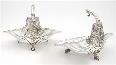 Lot 146 - Pair of Howard & Co Sterling Silver Cake...