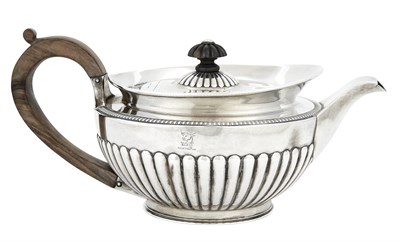 Lot 1025 - George III Sterling Silver Teapot Thomas...