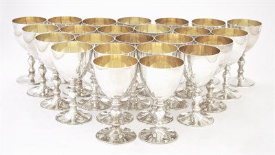 Lot 1047 - Set of Twenty-Four English Sterling Silver...