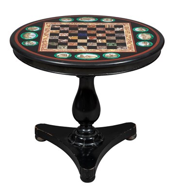 Lot 1143 - Italian Micromosaic and Specimen Marble Table...