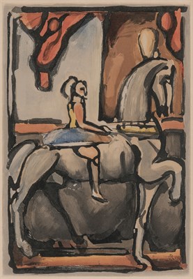 Lot 159 - Georges Rouault (1871-1958) LA PETITE ÉCUYÈRE...