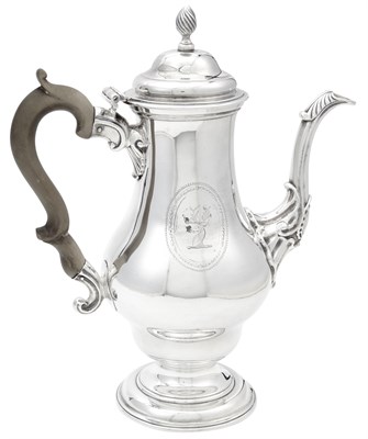 Lot 190 - George III Sterling Silver Coffee Pot William...